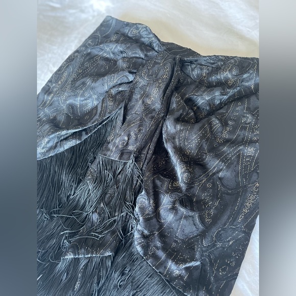 NWT Zara Printed Wrap Skirt with fringe - Picture 5 of 7